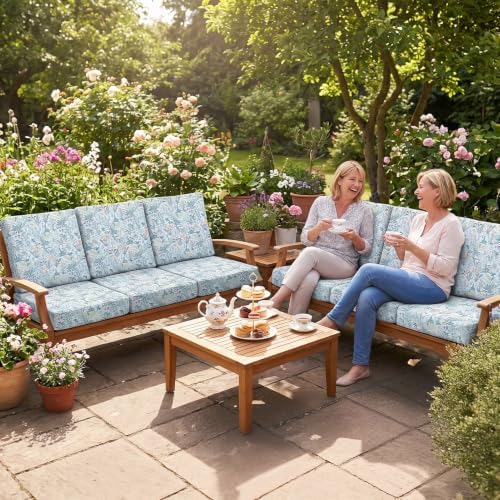 12Pcs Patio Cushion Covers Stretch Outdoor Furniture Protector Slipcovers - Image 2