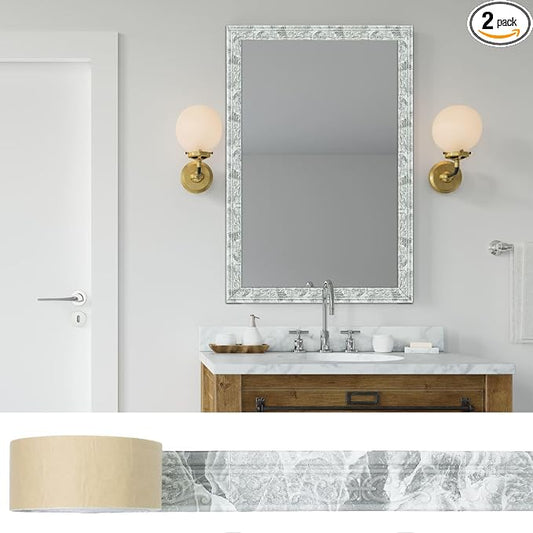 180'' Marble Polyethylene Foam 3D Wall Edging, Self Adhesive Wallpaper Border for Home, Hotel Decoration by WAPANE