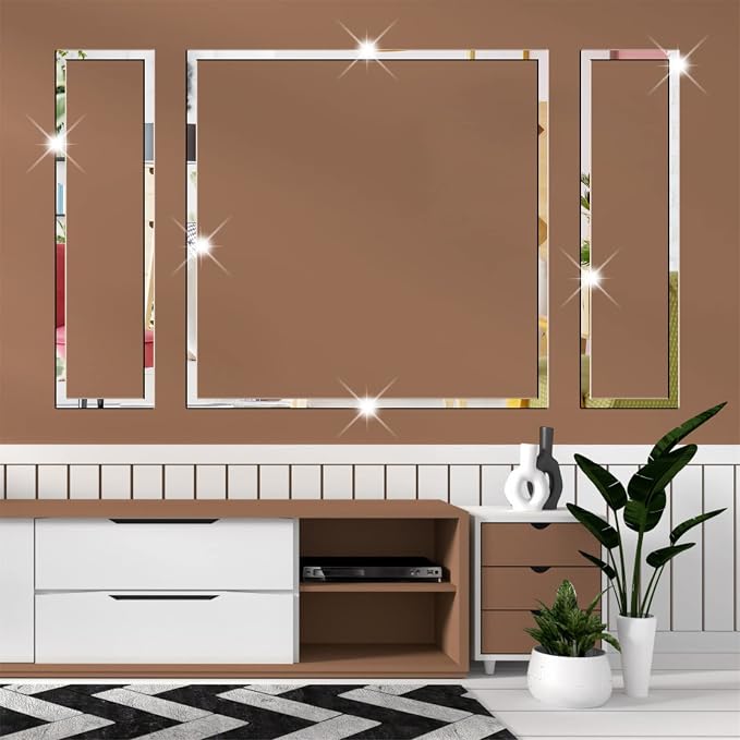 Acrylic Mirror Line Wall Stickers Striped Mirror Wall Decor for Living Room - Image 6