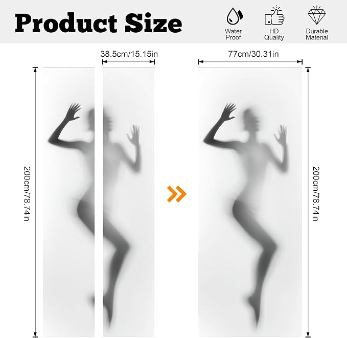 3D Door Stickers, Peel and Stick Wallpaper ，Self-Adhesive Mural PVC Waterproof Wall Poster for Home Decor 30.3" W x 78.7" H - Image 3