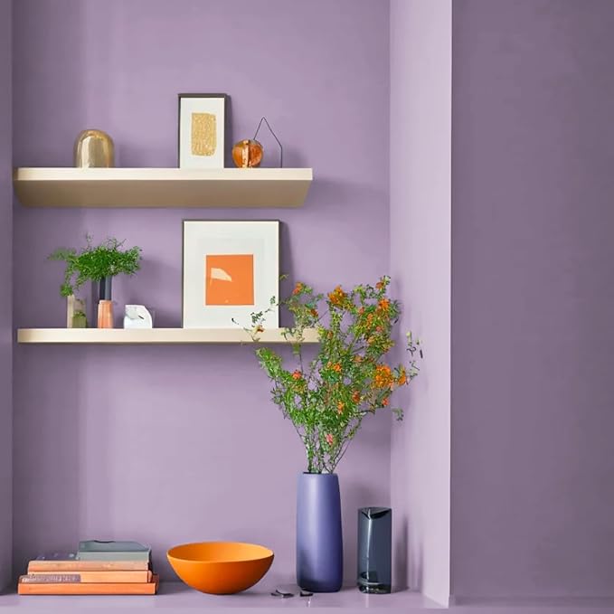 Yasinet Purple Wallpaper Solid Color Peel and Stick Wallpaper Purple Contact Paper Waterproof Self Adhesive Wall Paper Removable Decorative for Wall Furniture Covering Cabinet Vinyl 17.7" X 393.7" - Image 7