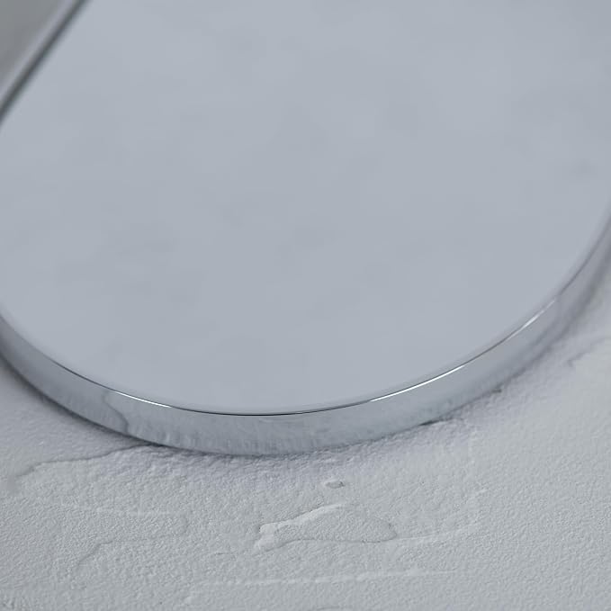 Funly mee Arched Wall Mirror, Wall-Mounted Plastic Mirror, for Bathroom and Vanity (Sliver, 11.8 x 15.8) - Image 7