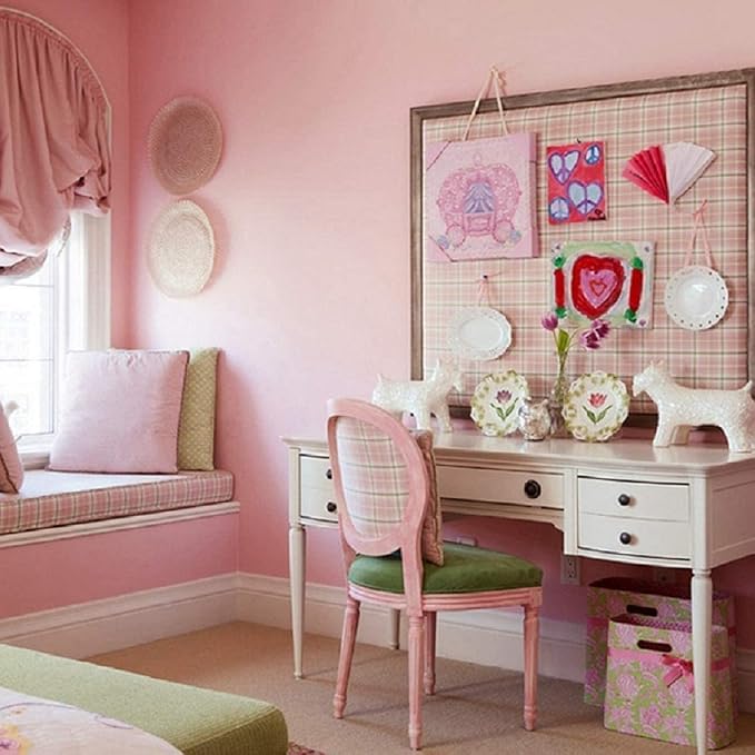 practicalWs Pink Self-Adhesive Wallpaper Film Stick Paper Easy to Apply | Peel and Stick Wallpaper Shelf Liner Table and Door Reform Wall paper - Image 8
