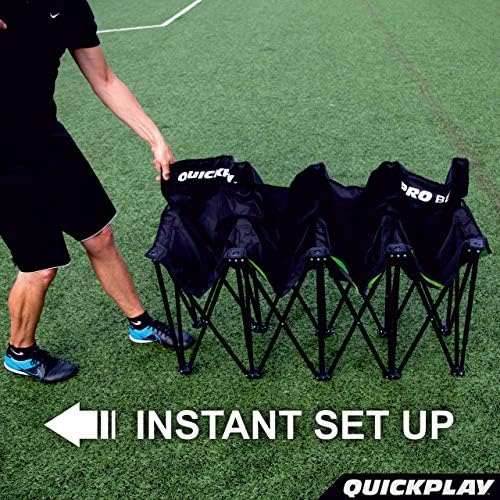 QUICKPLAY Pro 6-Seater Team Bench - Folding Soccer Sideline Seat - Image 6