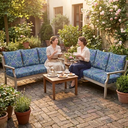 12Pcs Patio Cushion Covers Stretch Outdoor Furniture Protector Slipcovers - Image 2