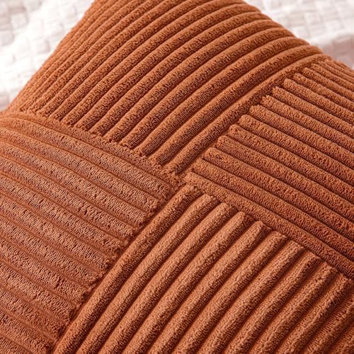MIULEE Fall Rust Decorative Lumbar Throw Pillow Covers 12x20 Inch 2 Pack - Image 2