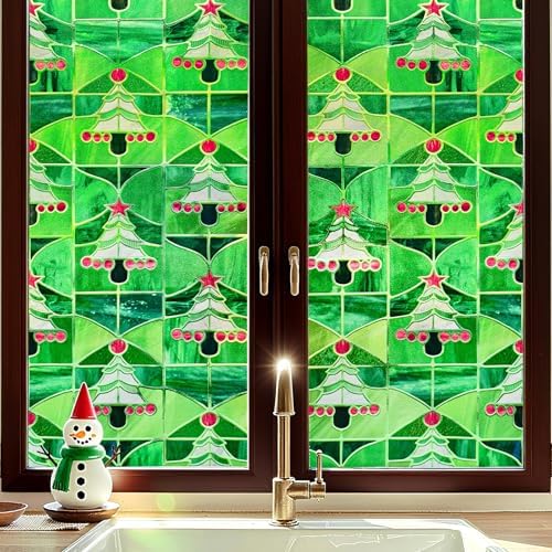 ADD.HERES Window Privacy Film, 3D Stained Glass Window Film, 23.6x35.4in by ADDHERES