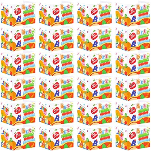 24 Pcs Privacy Boards for Student Desks Bright Colored Classroom Desk Divider Trifold Table Desk Privacy Panel Folders Screen Partition for School Teacher Student Study Test Home(Clock) by Zhehao