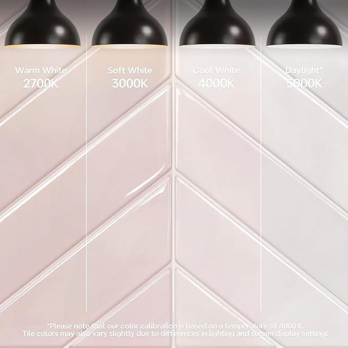 STICKGOO Herringbone Peel and Stick Backsplash, Smoky Pink, 10 Sheets | 12.6 x 9.7 in, Thicker Rectangular Vinyl Stick-On Wall Tiles, Easy Alignment, Waterproof, Easy to Clean, Kitchen/Bathroom - Image 3