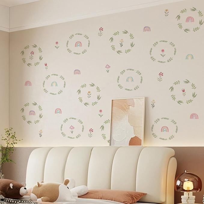 Nursery Wall Stickers Boho Kids Room Decor Girls Bedroom Removable Wall Decals Vinyl Murals DIY Cute Decorations 6 Sheets - Image 8