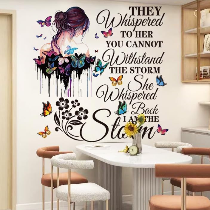 Vinyl Wall Decals Inspirational Quotes Wall Decals Peel and Stick Vinyl Motivational Wall Stickers Positive Lettering Wall Sticker for Living Room Bedroom - Image 4