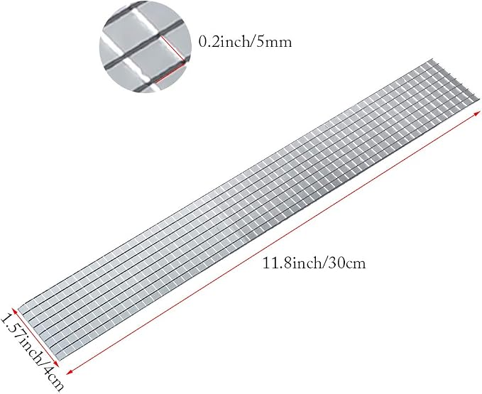 PP OPOUNT 9440 PCS Self Adhesive Mirror Mosaics Sheets, 5 x 5 mm Silver Mirrors Mosaic Square Glass for Craft,Home Decorations - Image 2