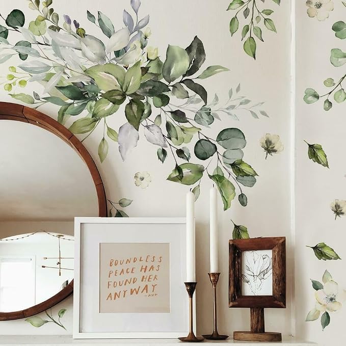 RoomMates RMK4711GM Watercolor Floral Arrangement Peel and Stick Wall Decals by RoomMates
