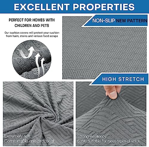 XINEAGE 1 Piece Stretch Couch Cushion Covers Individual Sofa Slipcovers - Image 5