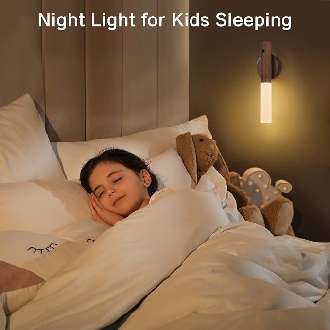 Montford Wall Sconces Set of Two Battery Operated, Motion Sensor Night Light Magnetic Wall Light Rechargeable, Peel and Stick Lights for Hallway - Image 5