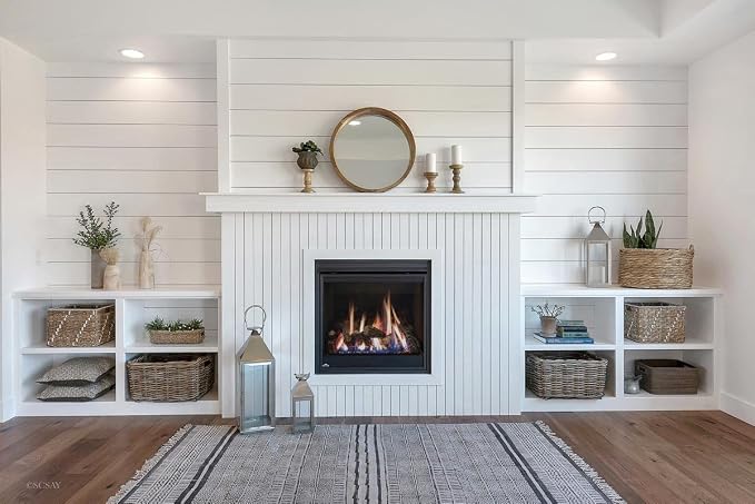 Real Wood Wall Planks-5" White Shiplap Panel Peel and Stick 10Pack 12.5SqFt | 5in wide solid wood shiplap planks-easy DIY wall shiplap panels Perfect for accent wall,backsplash,bedroom, living room - Image 2