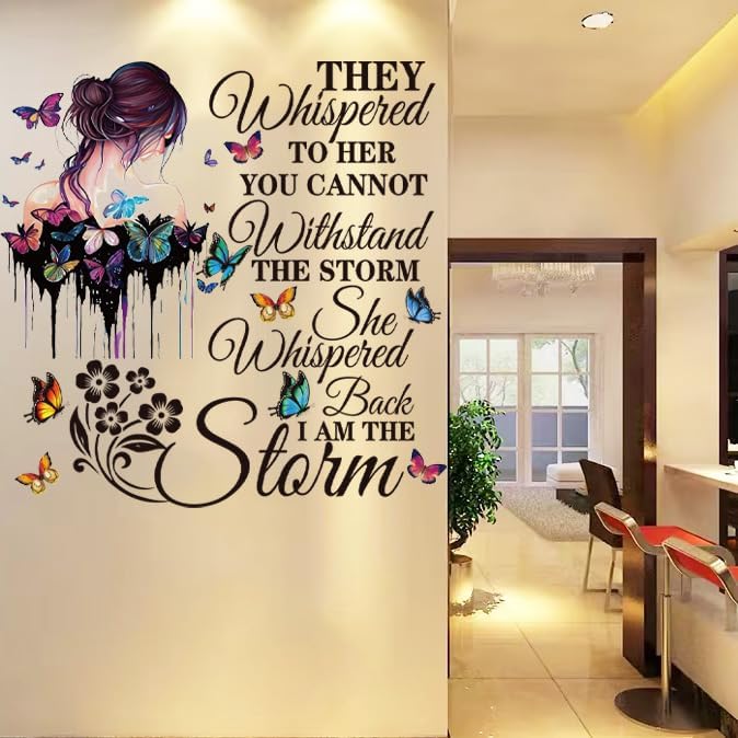 Vinyl Wall Decals Inspirational Quotes Wall Decals Peel and Stick Vinyl Motivational Wall Stickers Positive Lettering Wall Sticker for Living Room Bedroom - Image 2