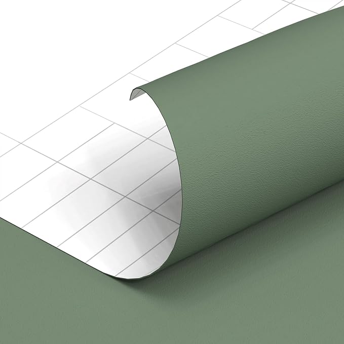 Yancorp 24"x394"/32.8' Matte Sage Green Peel and Stick Wallpaper Removable Contact Paper for Cabinets and Drawers Stick on for Bedroom Kitchen Self-Adhesive - Image 6