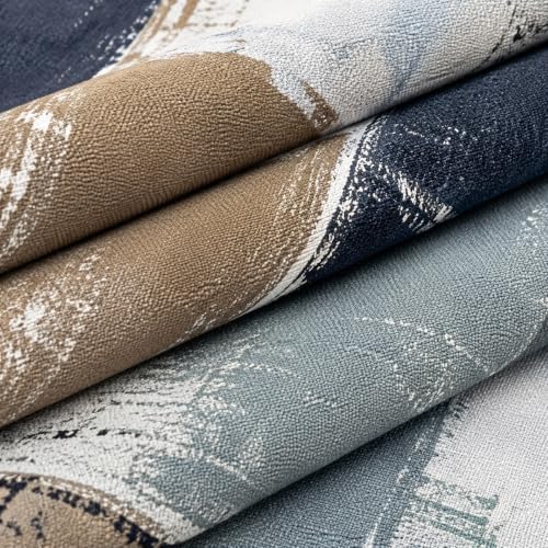 Brown Grey Abstract Throw Pillow Covers 16x16 Set of 4 - Image 4
