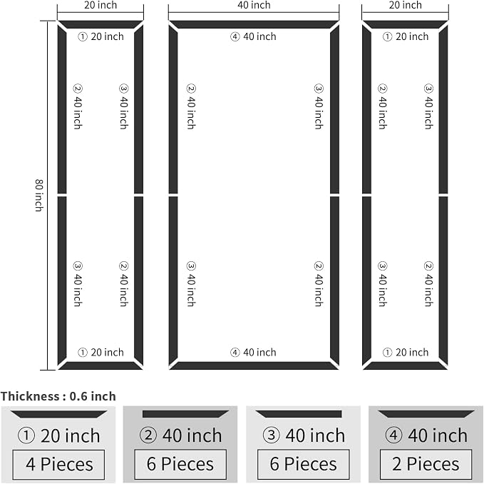 Art3dwallpanels Peel and Stick Wall Molding 3 Pcs Wainscoting Decor Kit | Ready to Assemble Wainscoting Accent Panels, Interior Wall Decor Living Room Bedroom, Installed with Glue, 3 Frames - Image 3