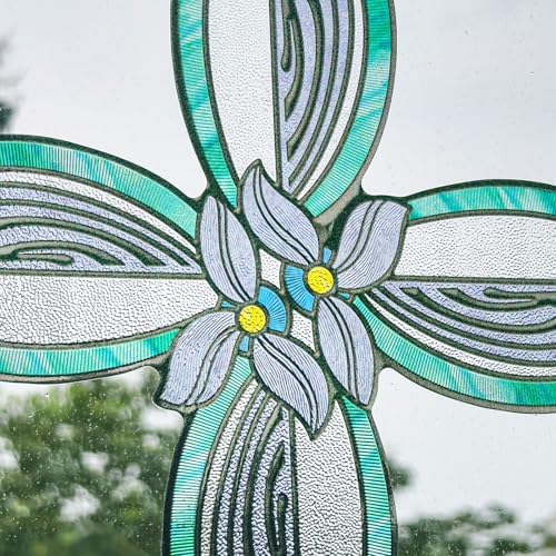 ADD.HERES Stained Glass Window Film, Window Film Decorative, 11.8" x 15.7" - Image 6