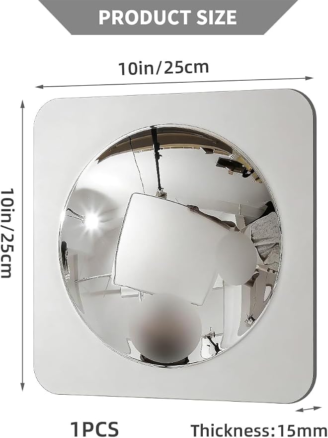 Sensory Bubble Wall Mirror, Interactive Acrylic Bubble Mirror, Sensory Classroom Calming Corner Items Decor - Sensory Room Have Visual, Tactile Stimulation (1, Silver) - Image 2