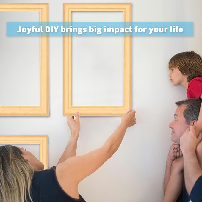 Art3d Pre-Cut Wall Molding Set of 6 pcs, 3 Top 3 Bottom, Oak | Ready-to-Assemble Wainscoting Panel, High-Impact, Precision Pre-Cut, DIY-Friendly, Ideal for Indoor Wall Decor, Accent Walls - Image 8