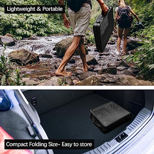 Small Folding Table for Camping Picnic Grill,Garden BBQ Side Table-Portable Lightweight,Compact,Height Adjustable Patio Outdoor Table with Carry Bag - Image 5
