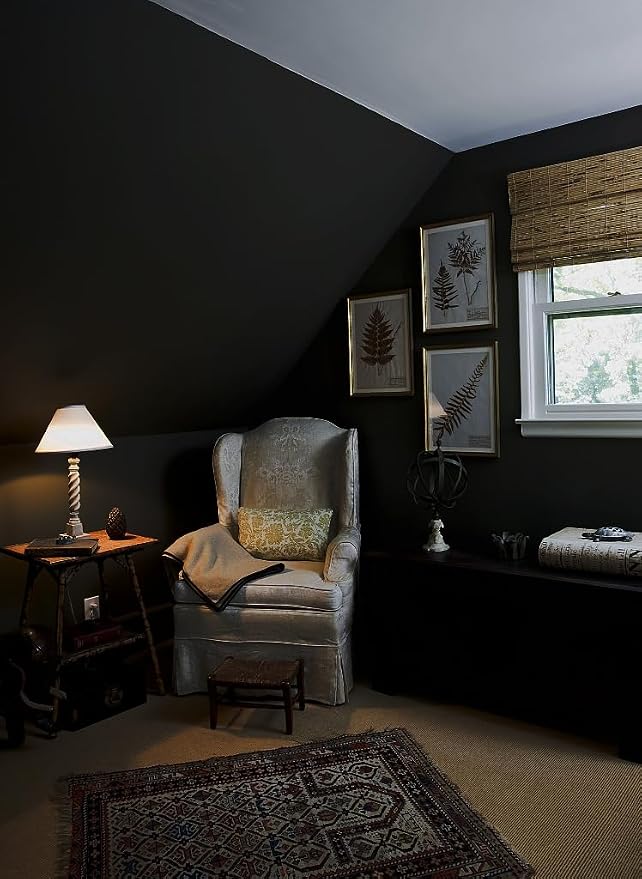 197"x17.7" Black Wallpaper Peel and Stick Decorative Self-Adhesive Black Waterproof Removable Contact Paper for Wall Covering Furniture Cabinet Countertop Vinyl Paper - Image 3