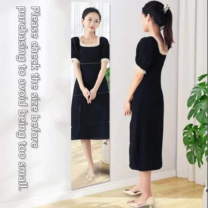 Acrylic Mirror Tiles, 12x12 in Shatterproof Wall Mirrors, 6 Pack - Image 6