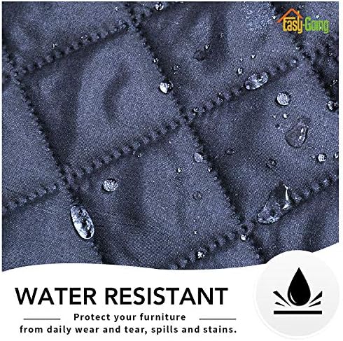 Easy-Going Reversible Couch Cover, Oversized Recliner, Dark Blue/Light Blue - Image 4