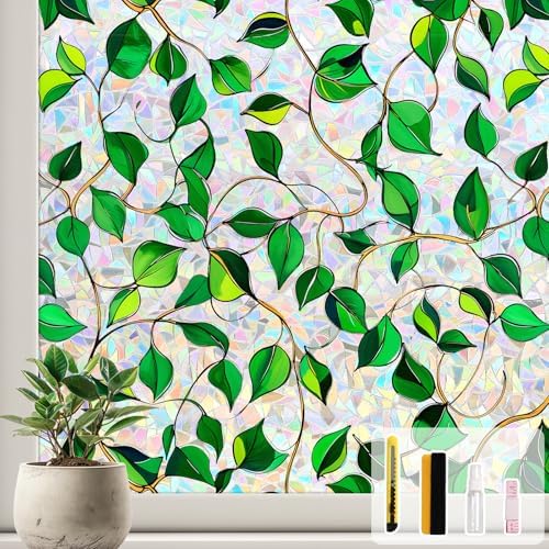 Kromapolis Window Privacy Film Rainbow Decorative Stickers, 17.5" x 157.4" by Kromapolis