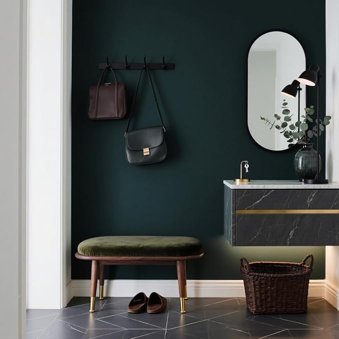 Yancorp 16"x394" Matte Emrald Green Peel and Stick Wallpaper Removable Contact Paper for Cabinets and Drawers Stick on Wall Paper for Bedroom Kitchen Self-Adhesive - Image 4