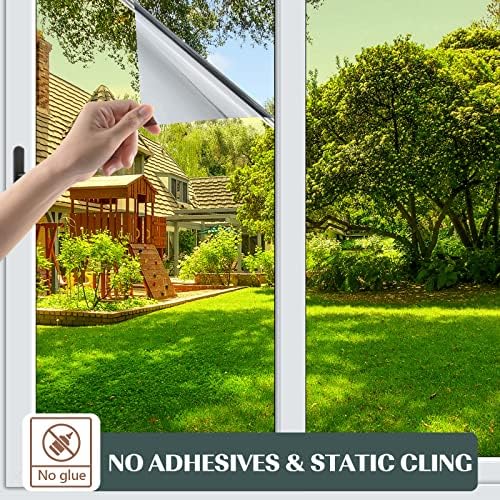 FILMGOO One Way Privacy Window Film Heat Control Mirror Tint 35.4Inx6.5Ft - Image 3