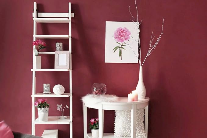 Yasinet Red Wallpaper Red Peel and Stick Wallpaper Rosered Contact Paper for Cabinets Modern Burgundy Waterproof Self Adhesive Removable Wall Paper for Wall Bedroom Bathroom Vinyl 17.7'' X 393.7'' - Image 3