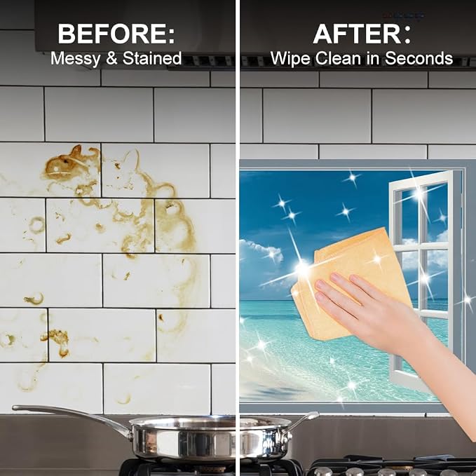 Tropical Beach Kitchen Backsplash Peel and Stick, 30x16 in | Fake window view of white sand beach and turquoise ocean; waterproof peel and stick; wipe clean; 30.31 x 16.14 in - Image 4