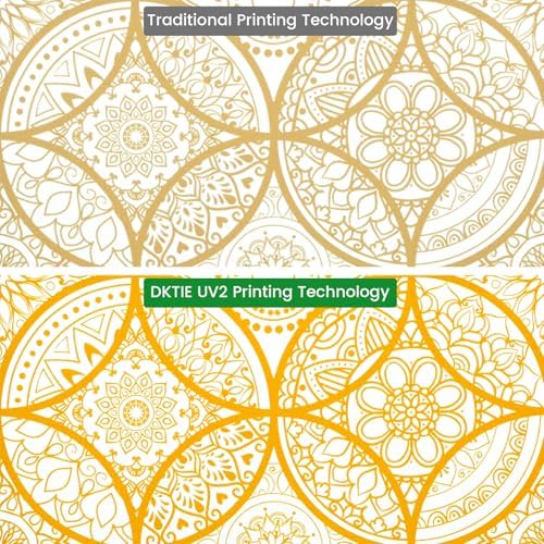 DKTIE Boho Stained Glass Look Window Privacy Film 17.7" x 118.1" - Image 5