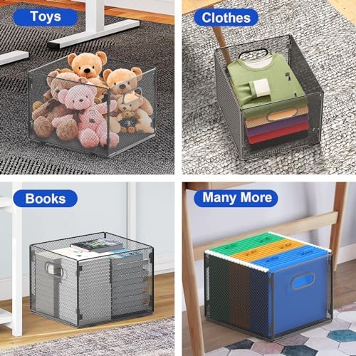 samstar Hanging File Organizer, Mesh File Folder Organizer File Crate File Cabinet Inserts Storage Box, Letter Size - Image 6