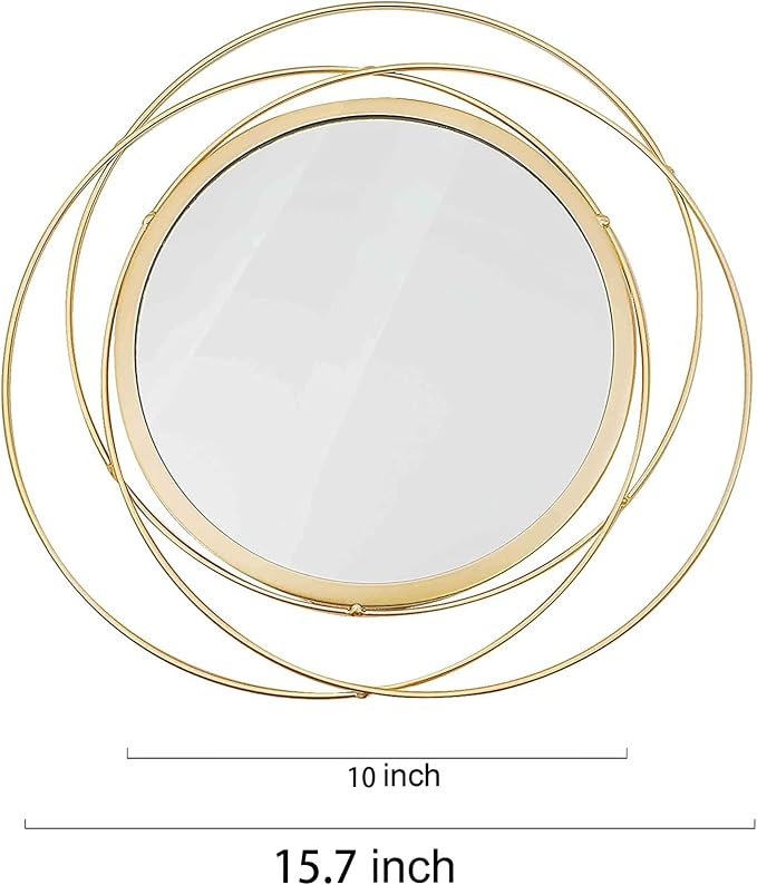 2 Set Circle Mirrors for Wall Decor Living Room Bedroom Entryway - Image 6
