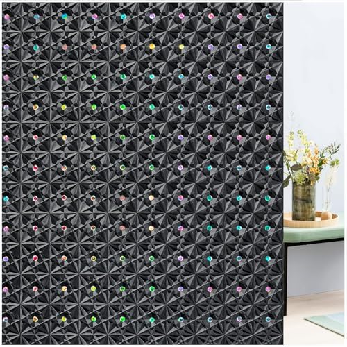 Windimiley Blackout Window Film, 100% Light Blocking Privacy, 11.8" x 78.7" by WindimileyDecor