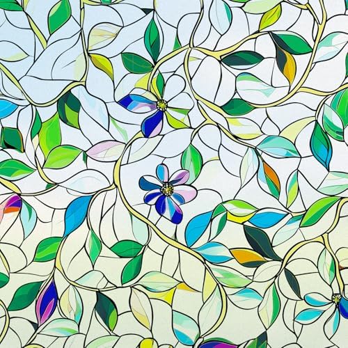 SOMWISE Frosted Window Privacy Film, Decorative Sun Heat Blocking, Anti UV by somwise