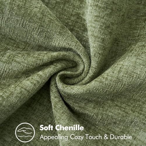 MIULEE Decorative Couch Throw Pillow Covers 16x16 Inch Sage Green 2 Pack - Image 3
