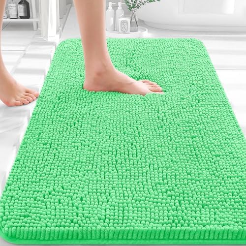 OLANLY Bathroom Rugs 30x20, Extra Soft Absorbent Chenille Bath Rugs by OLANLY