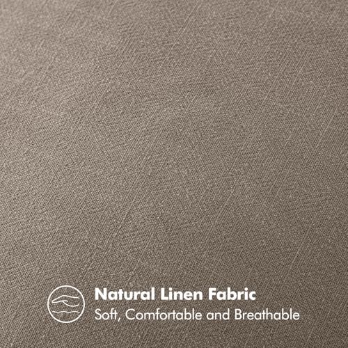 MIULEE Decorative Linen Pillow Covers 18x18 Inch Dune - Image 3