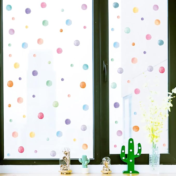 201 Pcs Watercolor Polka Dots Wall Decals, Peel and Stick Boho Rainbow Wall Stickers, Multicolor Circle Wall Decor,Pastel Colorful Round Decoration for Girls Bedroom Kids Nursery Classroom Playroom - Image 4