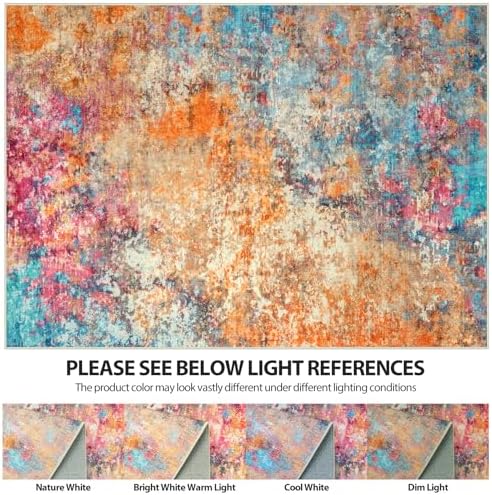 Aelenmu 6x9 Area Rugs for Living Room Washable Bedroom Dining Room Colorful - Image 7