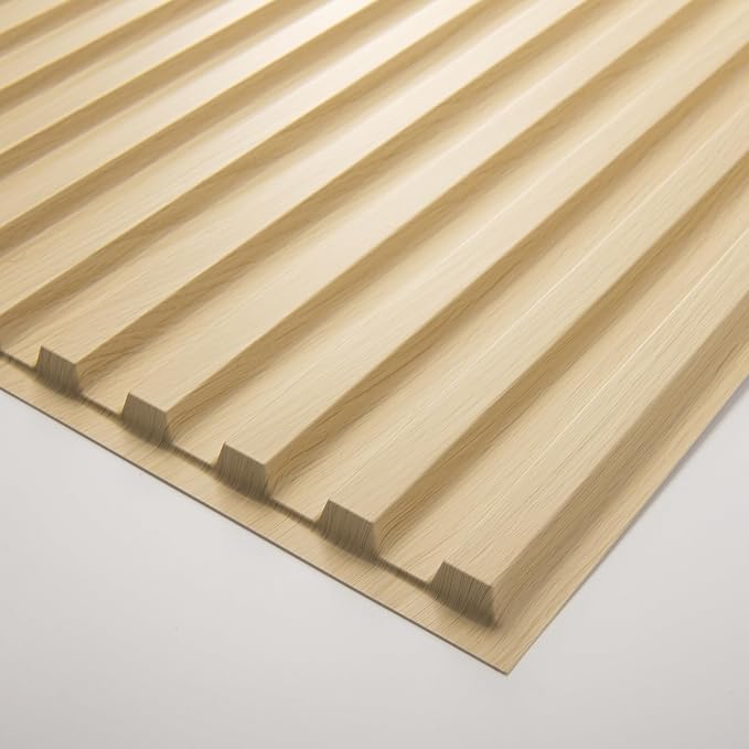 Art3d Fluted Slat 3D Wall Panels, Drop Ceiling Tiles, 12-Pack, Oak | 24" x 48" , Lightweight, Break-Proof, Compatible with Grid System, Ideal for Home, Commercial Spaces - Image 8