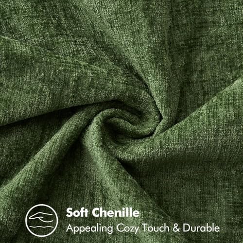 MIULEE Decorative Couch Throw Pillow Covers 18x18 Inch Forest Green 2 Pack - Image 3