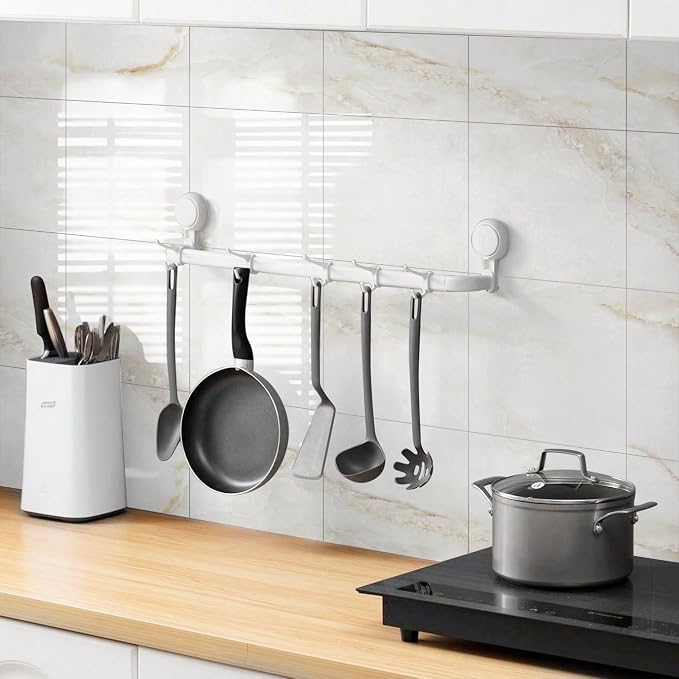 Chejiaye 10pcs Marble Peel and Stick Backsplash Waterproof Washroom Wall Panels, Peel and Stick Tile, PVC Foam Wall Panels for Kitchen,Bathroom,Living Room,Colorful (White and Yellow,11.8" x 11.8") - Image 3