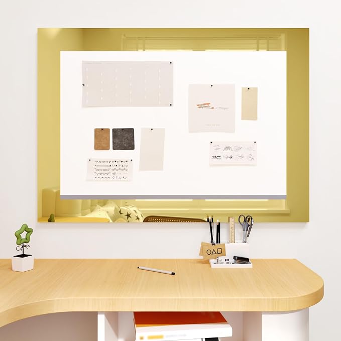 WESTICK Gold Mirror Tape Border Bathroom Peel and Stick Gold Wallpaper Borders Waterproof Flexible Glossy Mirror Frame Border for Classroom Kitchen Home Decoration DIY Gift Wrap Trim 4" x 394" - Image 2